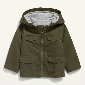 Old Navy Unisex Hooded Canvas Utility Jacket 18-24m